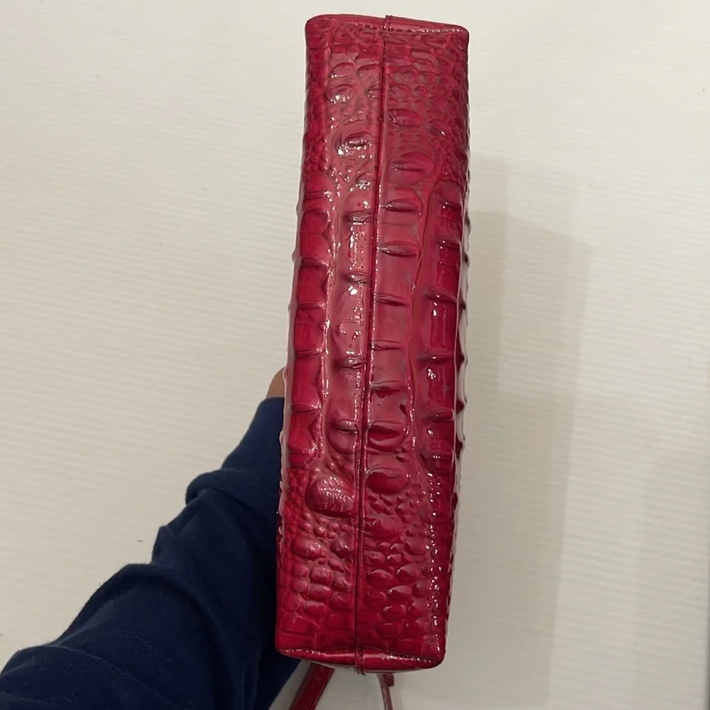 BRAHMIN LEATHER ANY TIME SHOULDER & WRISTLET WOMENS SIZE M - Picture 3 of 16